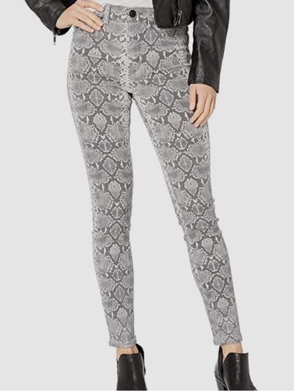 NWOT Hudson Jeans Nico Midrise Super Skinny jeans snakeskin print size 26